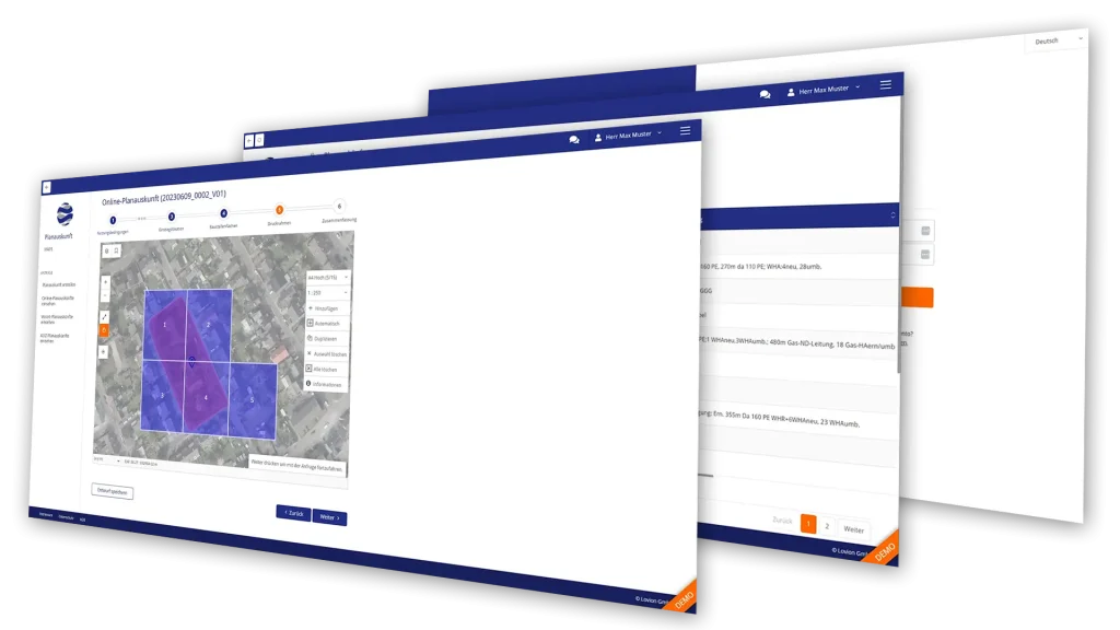 header mockup für screenshots des moduls Maps