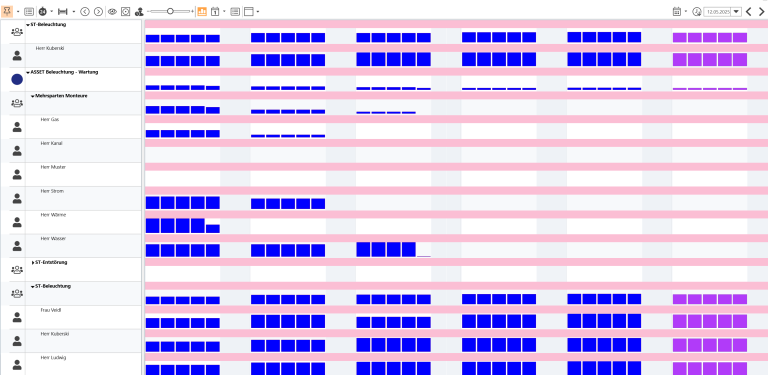 Screenshot vom Modul DISPATCH in Lovion 7.1.3